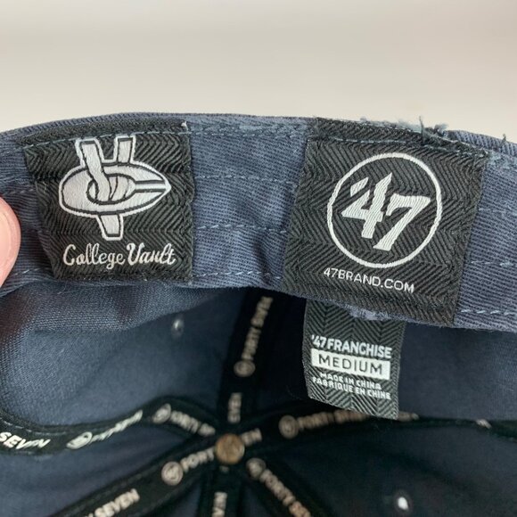 LSU Tigers NCAA Gray 47 Brand College Vault Franchise Fitted Hat Mens Medium - Picture 5 of 5